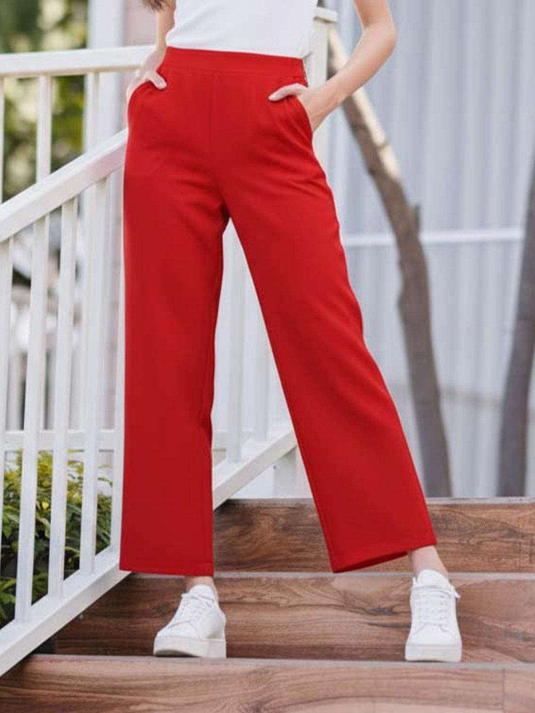 Straight-cut Pants